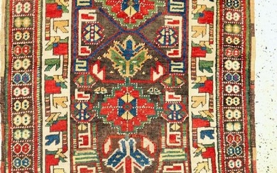 Kurdish village carpet antique, Persia, 19th century