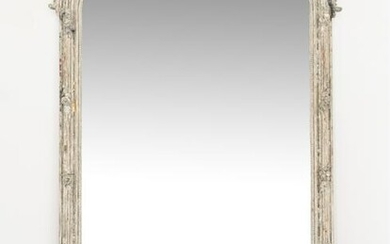LARGE 19TH CENTURY CARVED WALL MIRROR