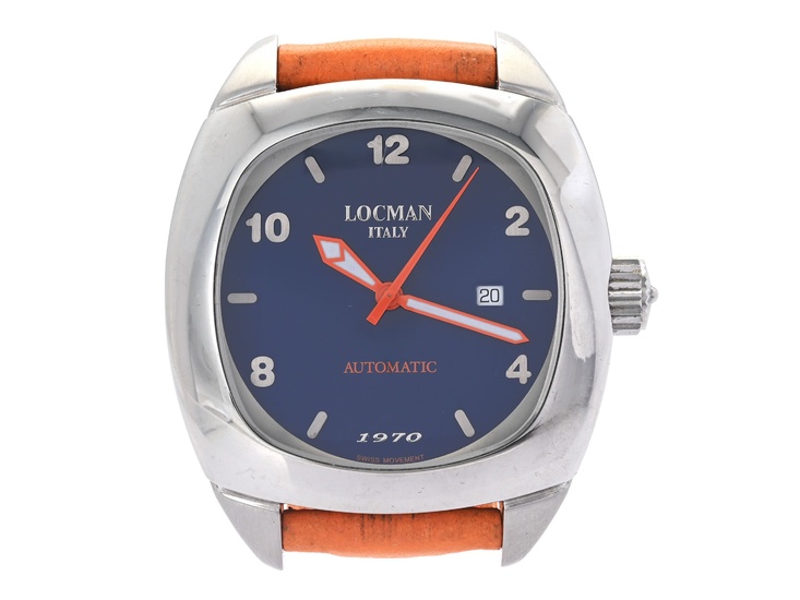 LOCMAN, Italy, 1970, Cal ETA 2824-2, Case no. 5710, men´s wristwatch, 47 mm, steel, self...