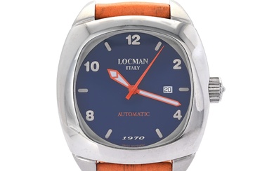 LOCMAN, Italy, 1970, Cal ETA 2824-2, Case no. 5710, men´s wristwatch, 47 mm, steel, self...