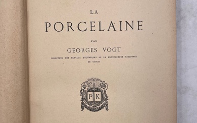 «La porcelaine», Georges Vogt, Ed. Alcide... - Lot 246 - Tessier & Sarrou et Associés