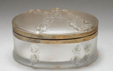 Lalique "Coppelia" Frosted Art Glass Dresser Box