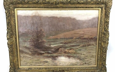Leonard Ochtman, Dutch American (1854-1934) Landscape