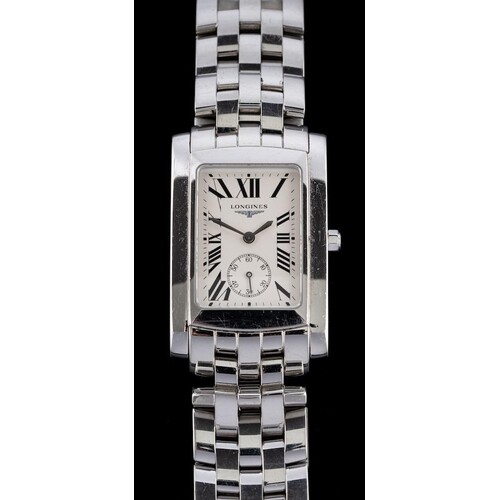 Longines, DolceVita, a stainless steel wristwatch,: no. 3837...