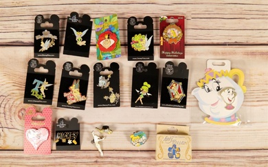 Lot of 17 Disney Character Pins