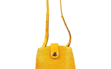 Louis Vuitton Cluny Shoulder Bag Yellow Epi M52259 VI0965