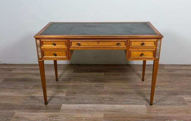 Louis XVI Style Leather Topped Writing Desk