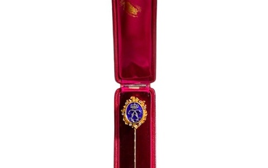 Ludwig II of Bavaria - a diamond-studded gold presentation pin