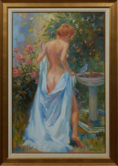 Lynn Gertenbach (1948-, California), "Nude at the