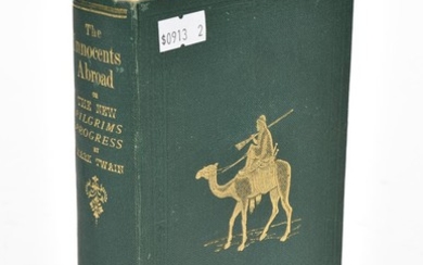 MARK TWAIN, 'THE INNOCENTS ABROAD, OR THE NEW PILGRIM'S PROGRESS', AUSTRALIAN 1ST EDITION, GEORGE ROBERTSON, MELBOURNE, 1870