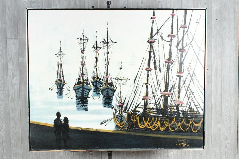MCM Harbor and Tall Ships Painting