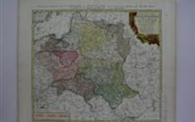 Mappa Geographica Regni Poloniae ex novissimis quot quot funt mappis specialibus composita et ad LL steregraphica projectionis revocata a Tob. Mayero. S.C.S