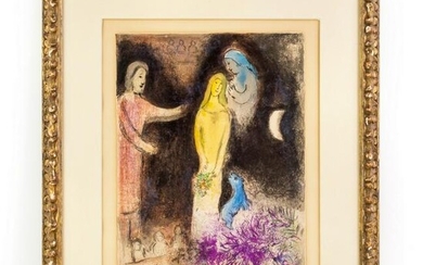 Marc Chagall 1887-1895 SIGNED Daphnis Lithograph