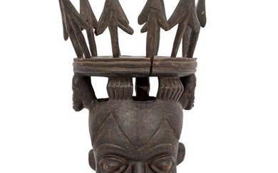 Maske "Krieger" (Mukong). KAMERUN/ZENTRALAFRIKA