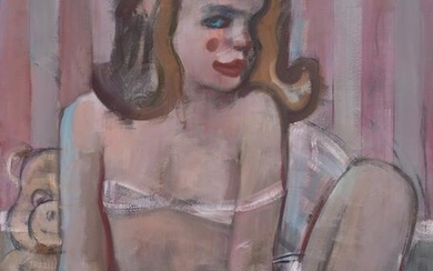 Mike Cockrill Painting "Clown Girl"