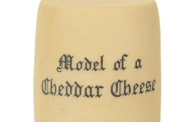 Model Of Cheddar Cheese Wheel By W.H. Goss, Porcelain