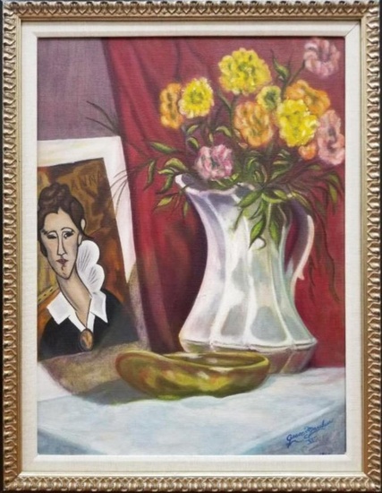 Modern Still Life Oil Painting by Grace Marchese