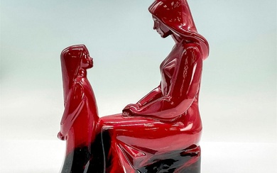 Mother and Daughter - Royal Doulton Flambe Prototype Figurine