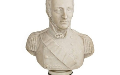 Napoleon Bonaparte Marble Bust with Rouge Base