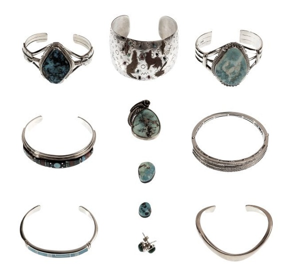 Native American Indian Sterling Silver Jewelry Assortment