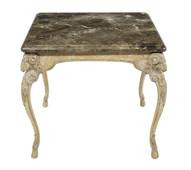 Neoclassical-Style Marble-Top Center Table