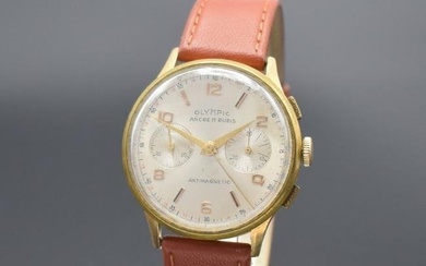 OLYMPIC 18k pink gold manual wound chronograph
