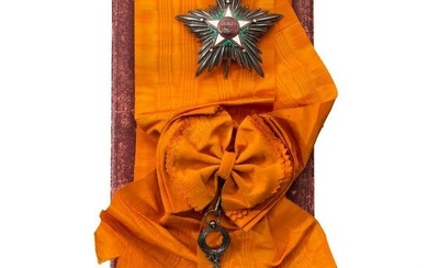 Order Ouissam Alaouite - a Grand Cross and a sash, with