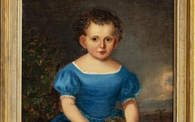 PORTRAIT OF A CHILD, OIL ON CANVAS