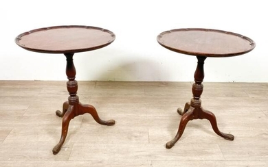 Pair of Federal Style Tilt Top Side Tables