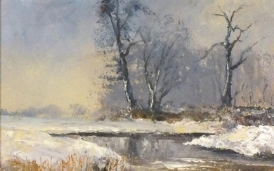†Peter OLIVER (British 1927-2006) Winter Comes to the Yarty,...