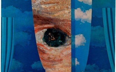 Pezzo di autoritratto di Van Gogh su un Magritte