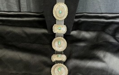Phase Belt with Sterling Conchos and Butterflies