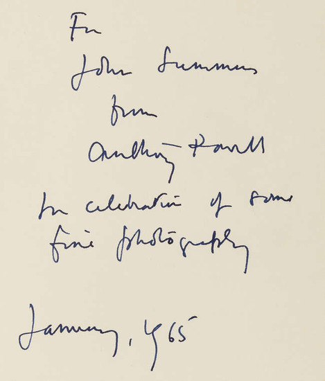 Powell (Anthony) The Valley of Bones, first America edition, signed presentation inscription from the author to John Summers, 1964; and another by the same (2)