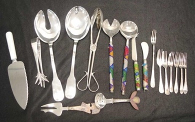 Quantity of various silver plate & other flatware