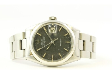 ROLEX OYSTER PERPETUAL AIR KING DATE REFERENCE 5500, black d...