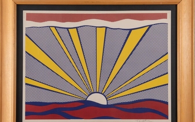 ROY LICHTENSTEIN (New York 1923 - 1997) "Sunrise", 1965. Litografia a colori su carta wove....
