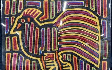 Rainbow Chicken Tapestry, Textile Art