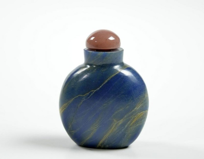 Rare Chinese Blue Stone Snuff Bottle
