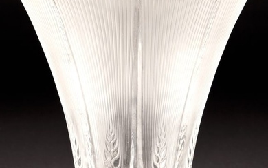 Rene Lalique Epis Vase Clear Crystal Circa 1931
