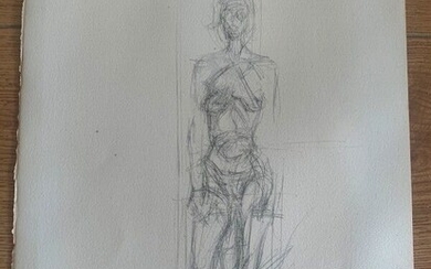 Reproduction after Alberto GIACOMETTI (1901-1966) Nude 39 x 28 cm