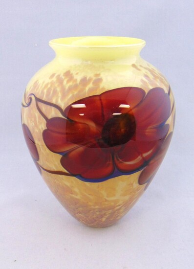 Rick Satava art glass vase
