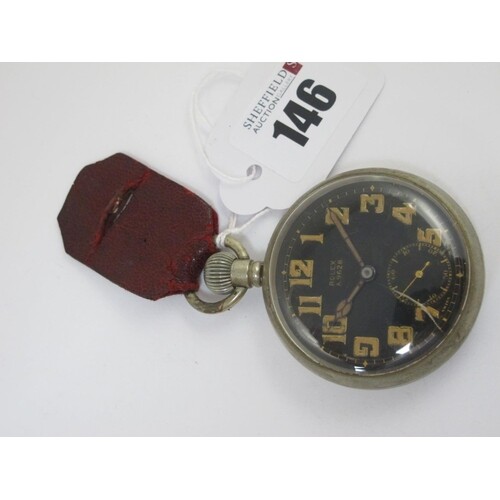Rolex; A G.S. MK. II Military Openface Pocketwatch, the sign...