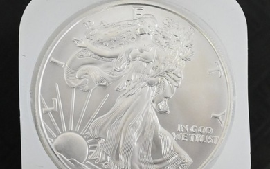 Roll of 20-2005 1oz Silver American Eagle Dollar Coins BU