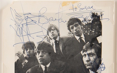 Rolling Stones Signed Promotional Card (1964)