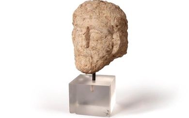 Roman Limestone Funerary Bust, Early 3rd Century