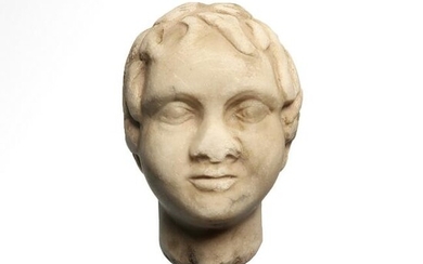 Roman Marble Head of a child