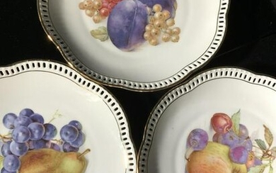 Schuman Arzberg Porcelain Fruit Plate Set 12, Ger