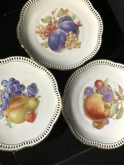 Schuman Arzberg Porcelain Fruit Plate Set 12, Ger