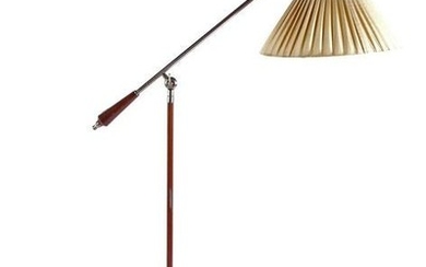 Sixties floor lamp with teak