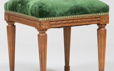 Small Louis XVI Style Stained Beechwood Tabouret, of